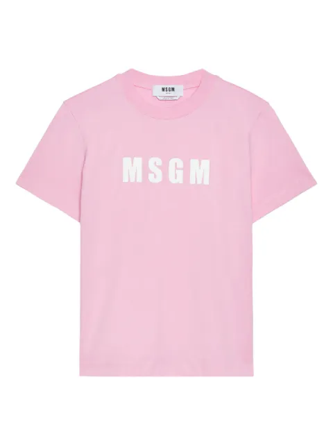 MSGM t-shirt en coton à logo imprimé