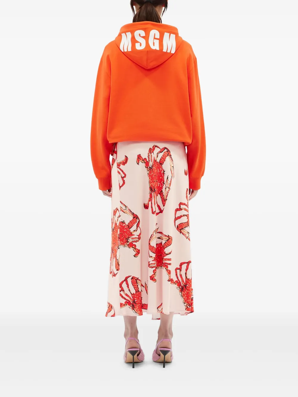 MSGM Zwembroek met krabprint Roze