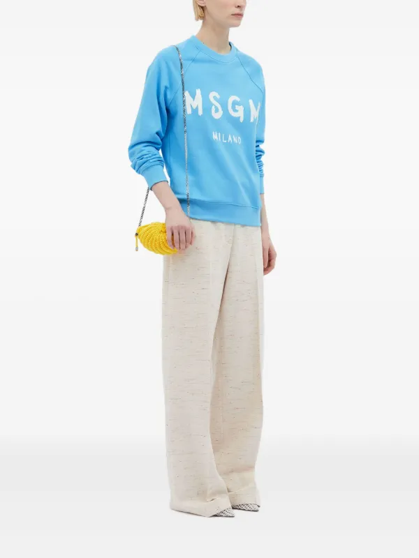 MSGM Cotton Sweatshirt | Blue | FARFETCH