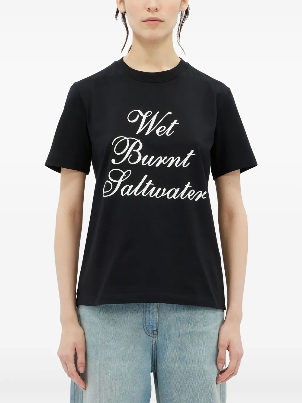 MSGM T-shirt met print Zwart