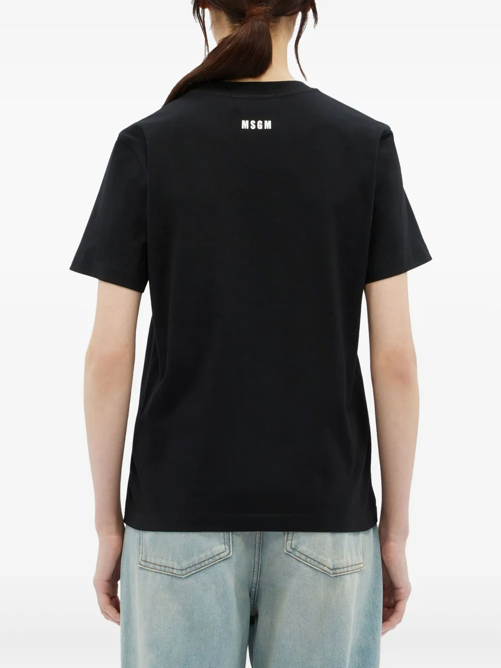 MSGM T-shirt met print Zwart