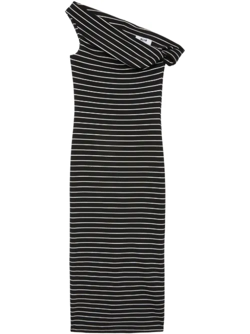 Robe longue à détail noué - MSGM - Modalova
