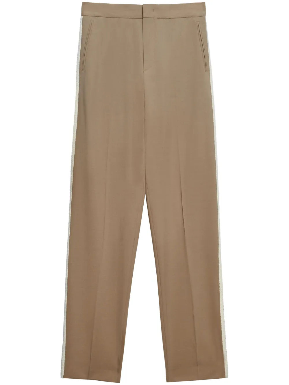 MSGM stripe-detail trousers | Neutrals | Image 1