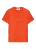 MSGM logo-print cotton t-shirt - Orange