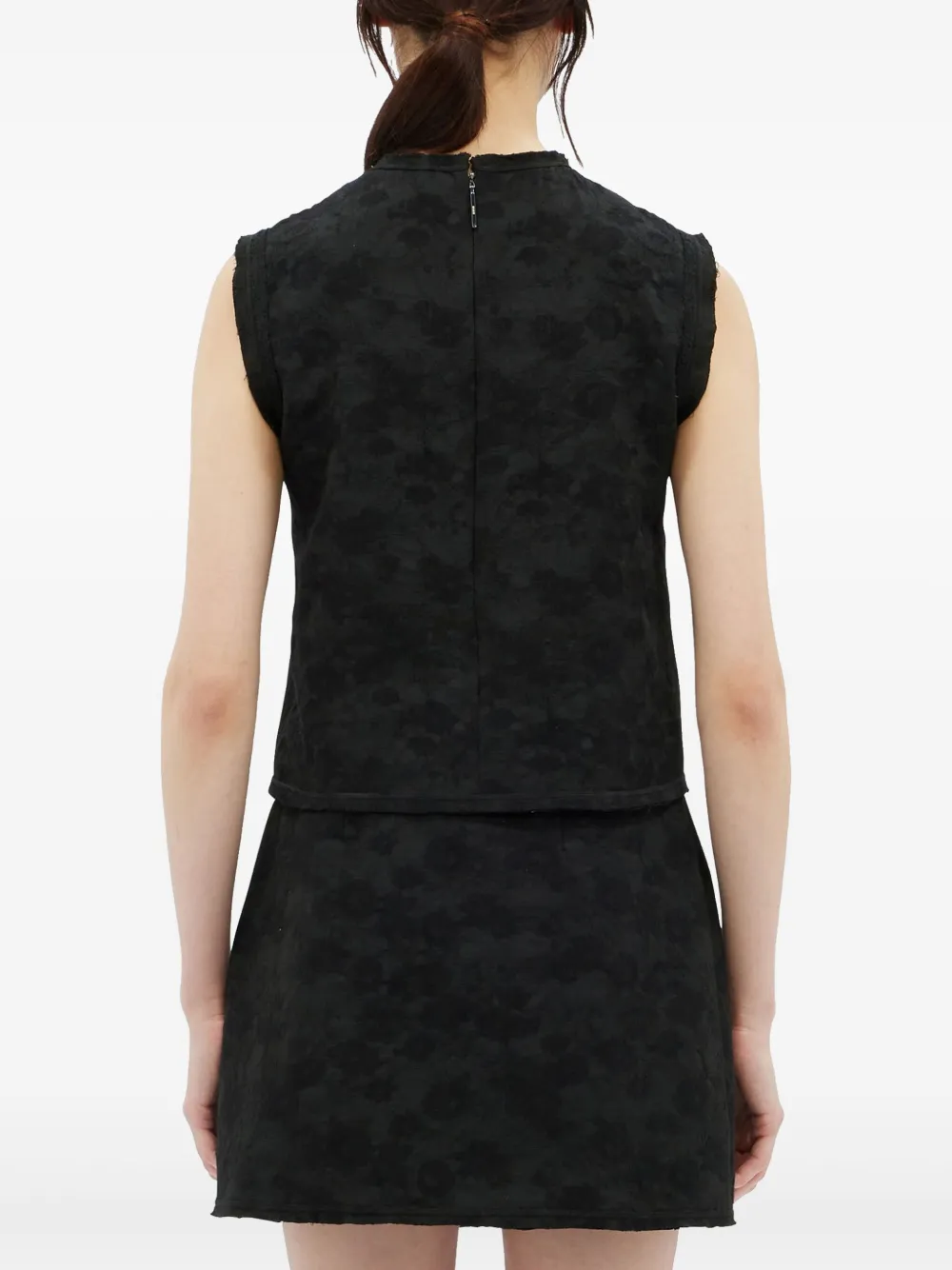 MSGM Top met ruches Zwart