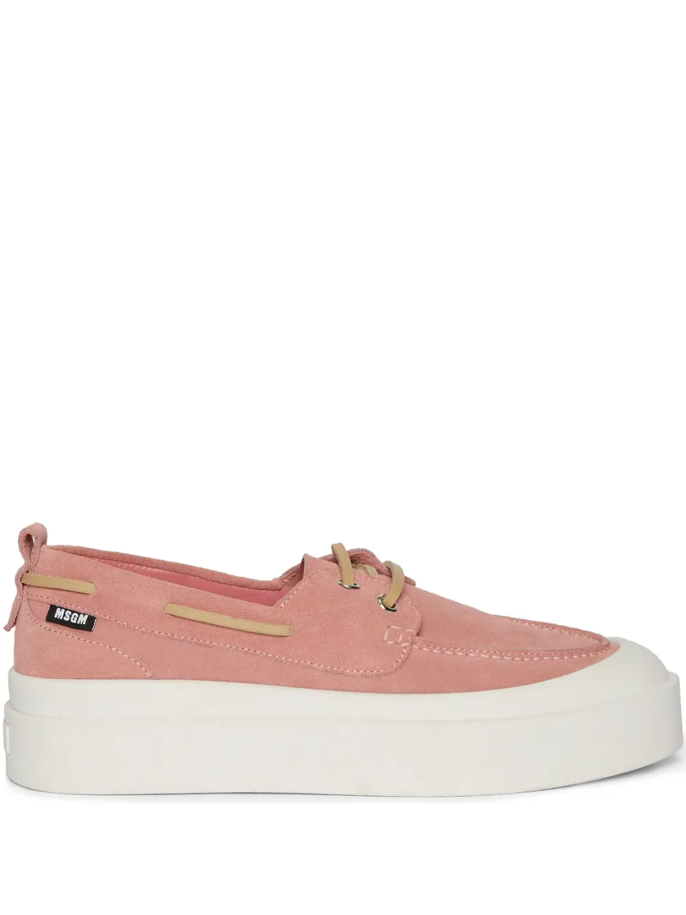 MSGM suede loafers Pink