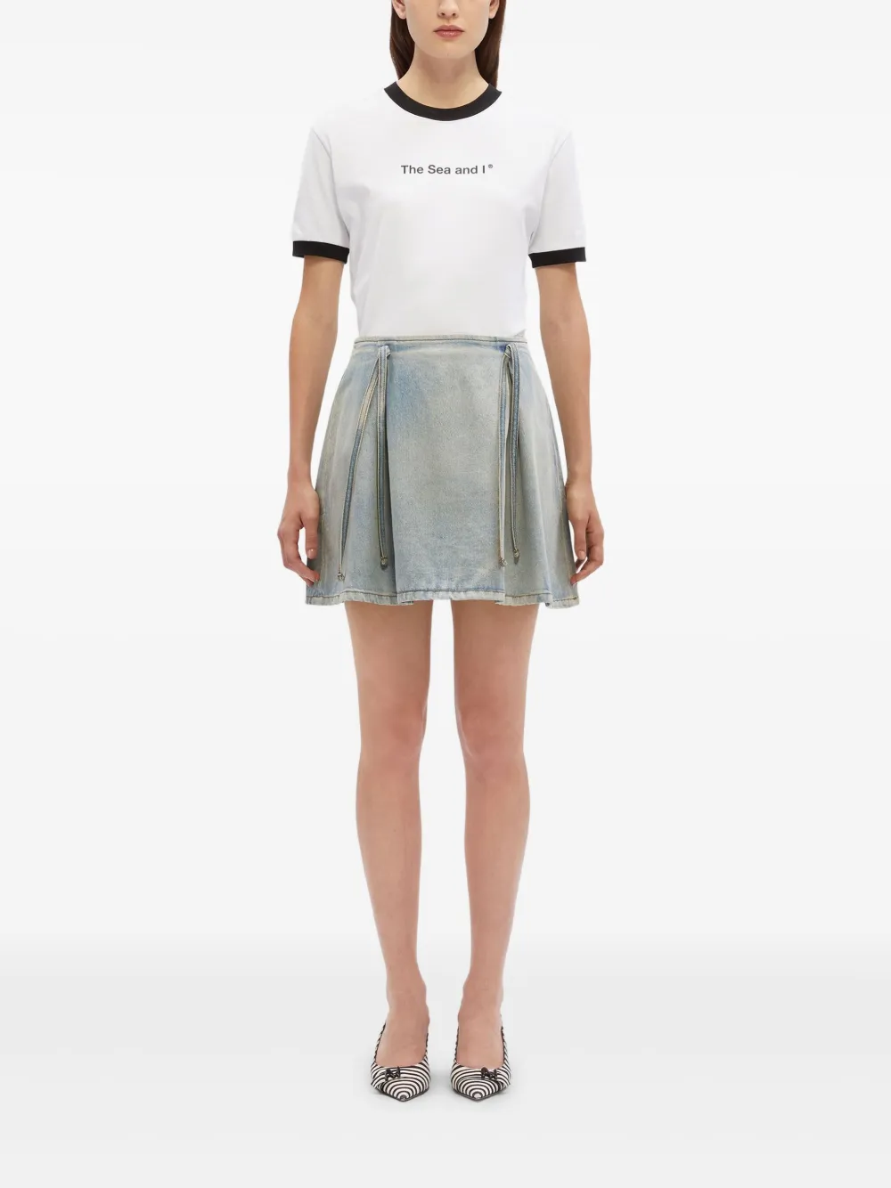 MSGM denim skirt - Blauw