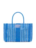 MSGM logo-patch tote bag - Blue
