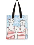 MSGM graphic-print tote bag - Black