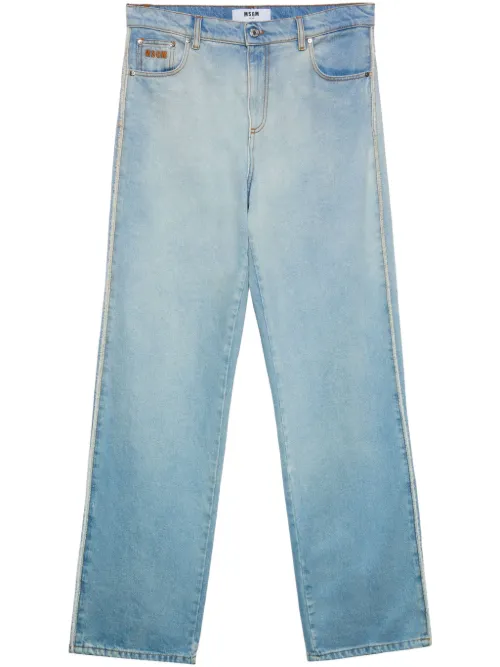 MSGM jean à coupe ample - Bleu - MSGM - Modalova