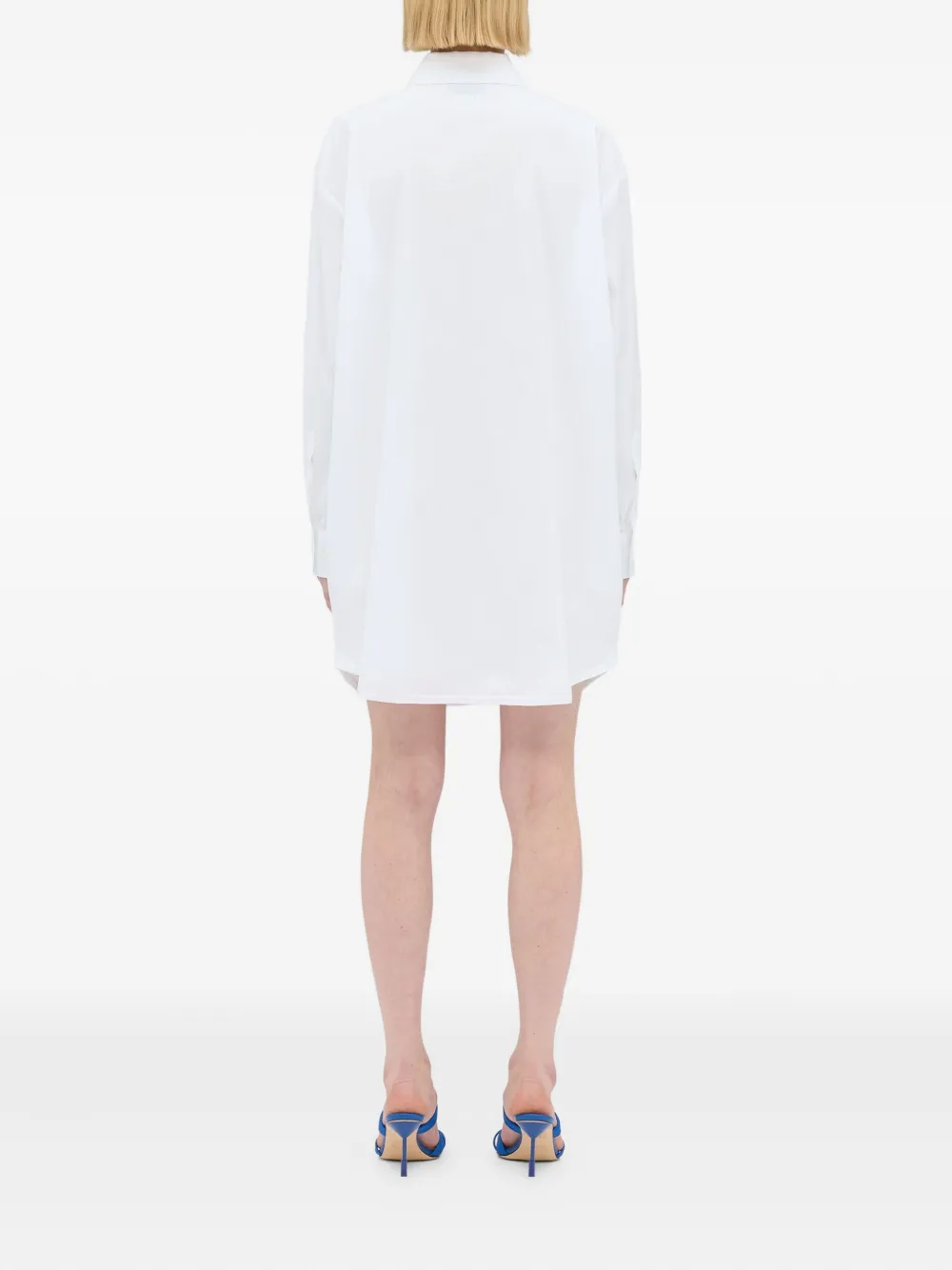 MSGM Jurk met ruches afwerking Wit