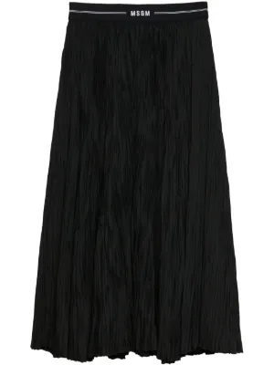 MSGM エナメル スカート | ブラック | FARFETCH JP