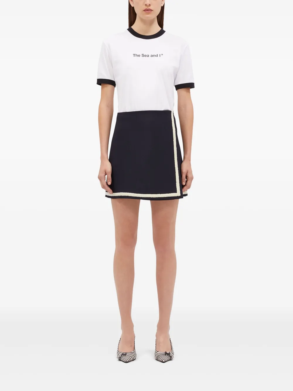 MSGM Mini-rok met A-lijn - Blauw