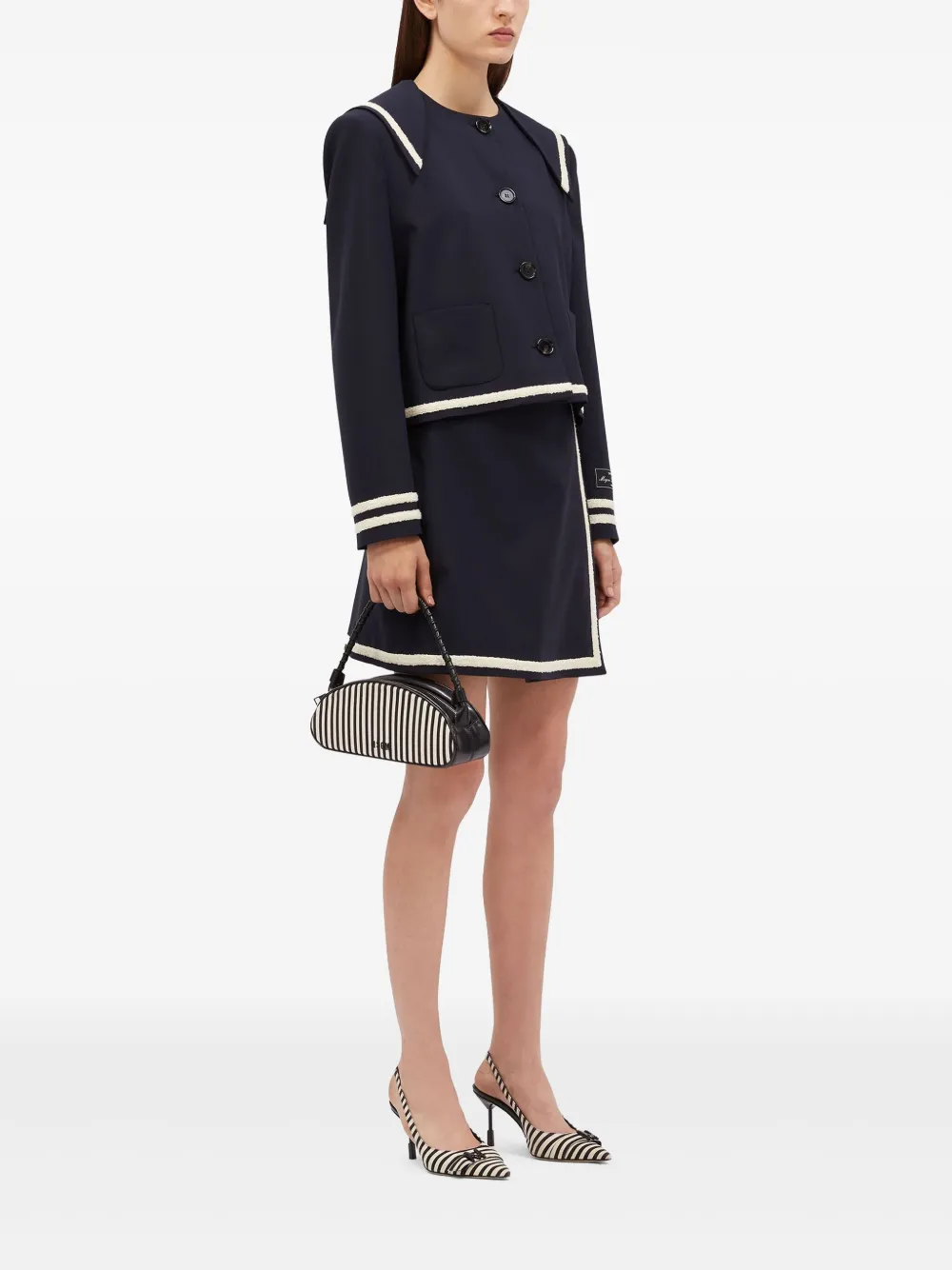 MSGM Mini-rok met A-lijn Blauw