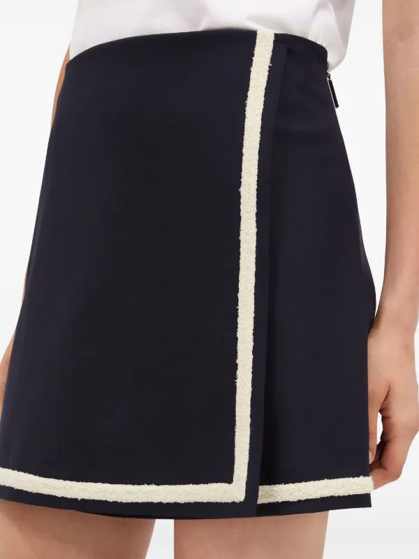MSGM A-line Mini Skirt | Blue | FARFETCH CA