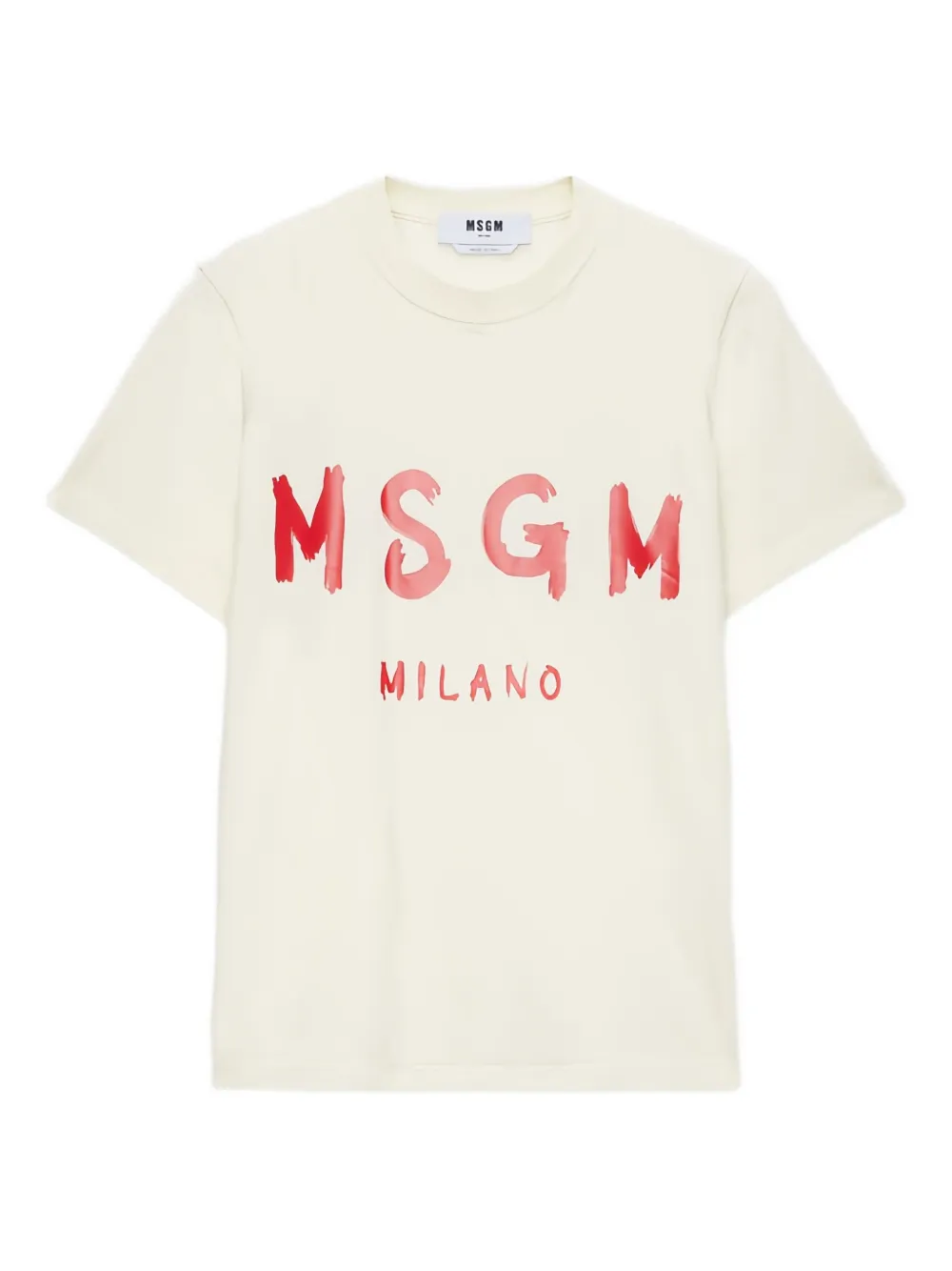 MSGM logo-print T-shirt | Neutrals | Image 1
