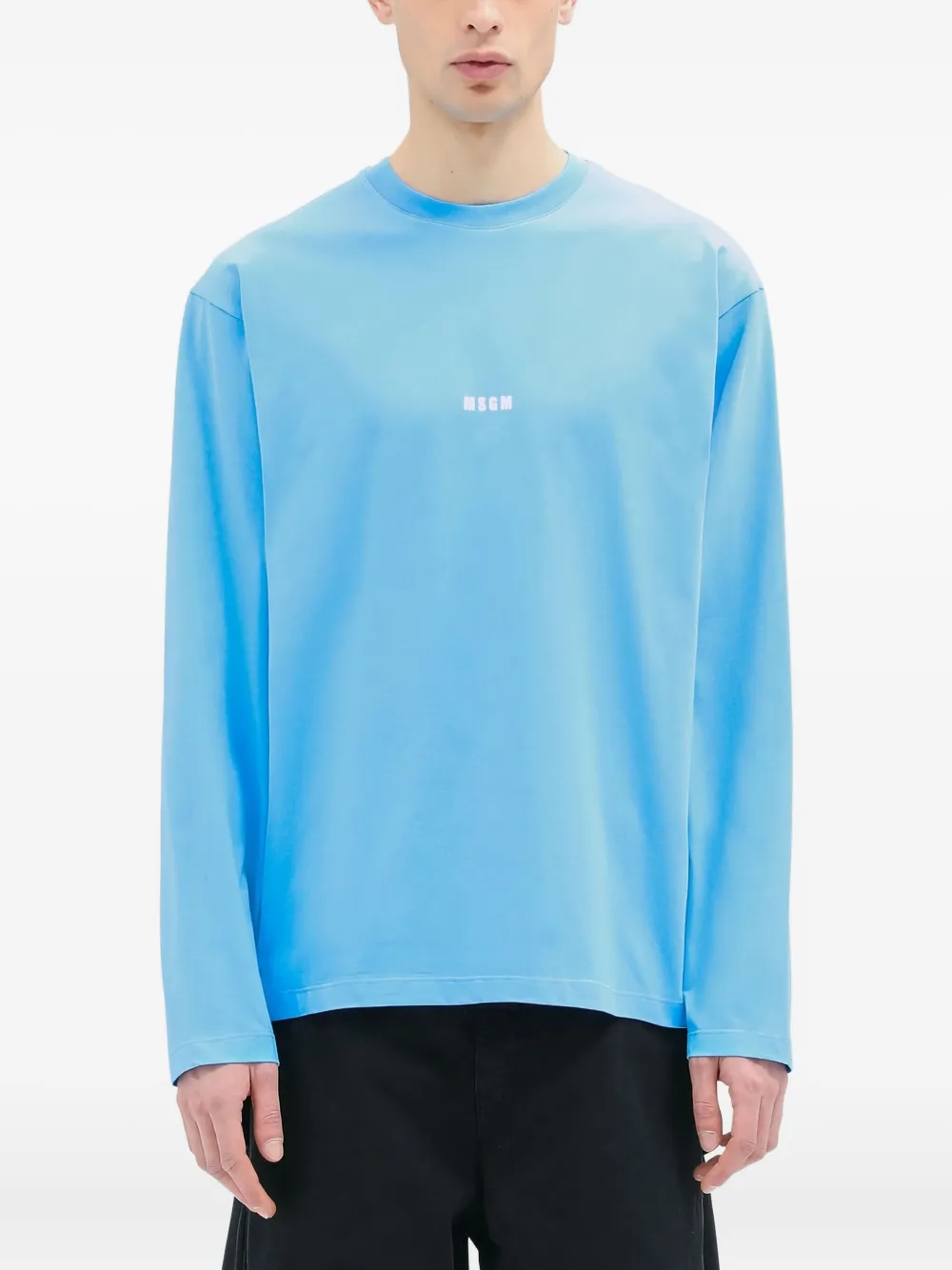 MSGM T-shirt met lange mouwen Blauw