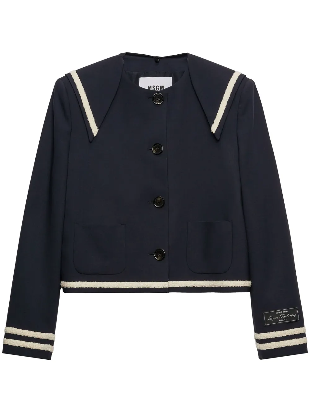 MSGM Jack met capuchon Blauw