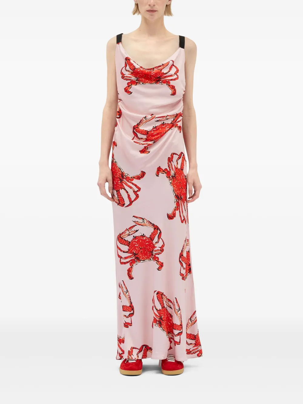 MSGM Maxi-jurk met print - Roze