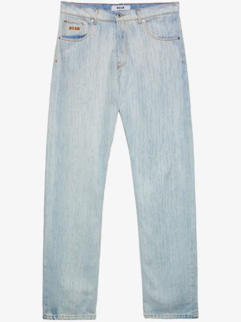 MSGM stitch-detail jeans 