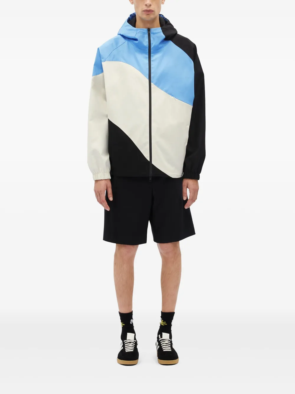 MSGM Trainingsjack met colourblocking - Blauw