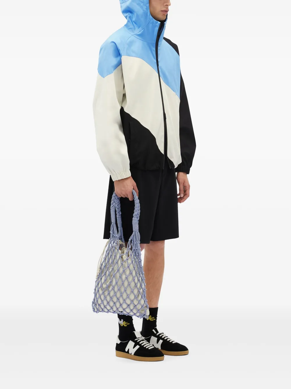 MSGM Trainingsjack met colourblocking Blauw