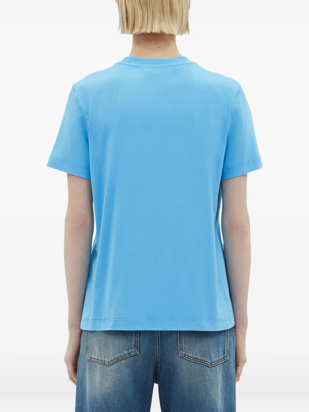 MSGM T-shirt met logo Blauw