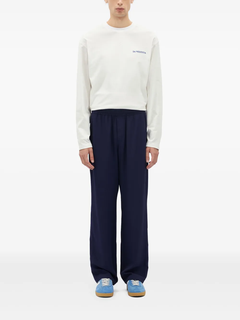 MSGM Straight broek - Blauw