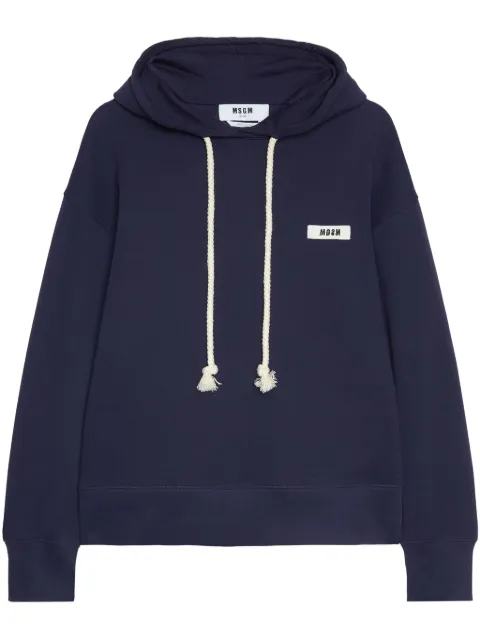 MSGM logo-patch hoodie