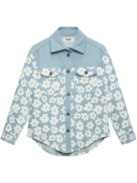 MSGM floral-print shirt