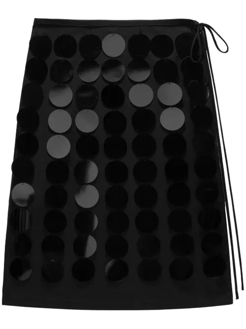 Jupe mi-longue à sequins - MSGM - Modalova