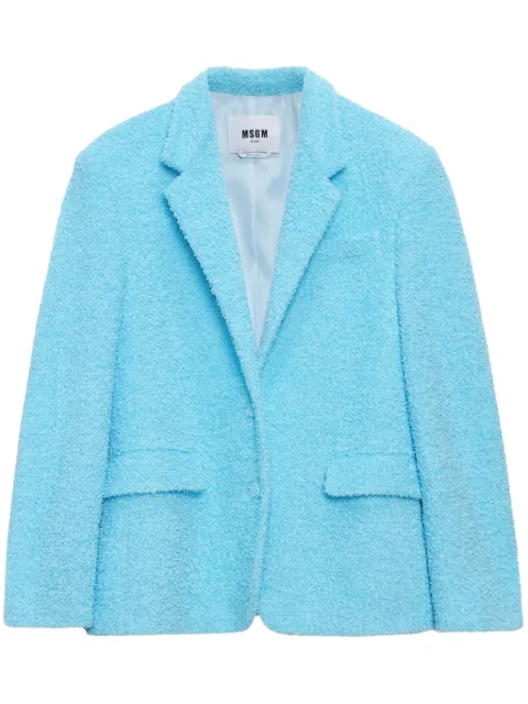 MSGM textured blazer