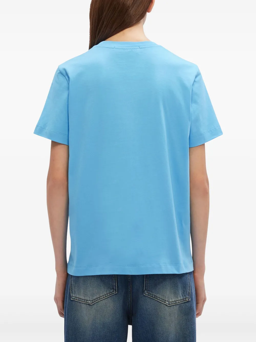 MSGM T-shirt met geborduurd patroon Blauw