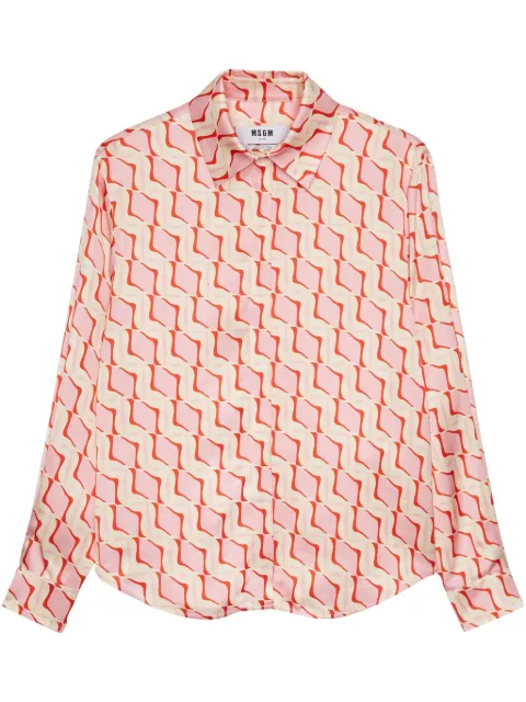 MSGM printed shirt