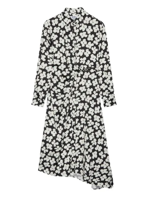 MSGM floral-print midi dress