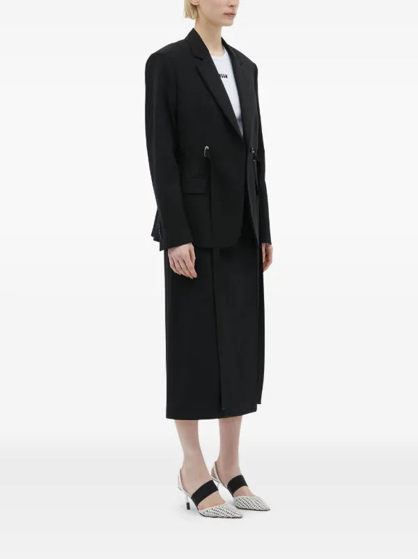 MSGM ロゴバンド スカート | ブラック | FARFETCH JP