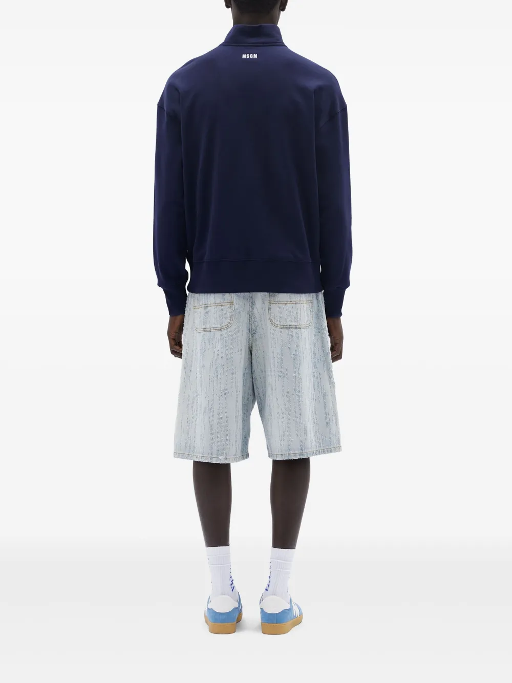 MSGM Sweater met hoge hals Blauw