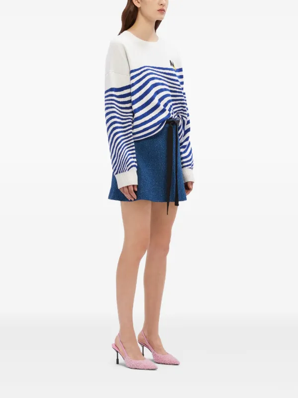MSGM スカート MSGM ツイード ミニスカート | ブルー | FARFETCH JP