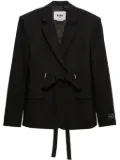 MSGM logo-tag blazer - Black