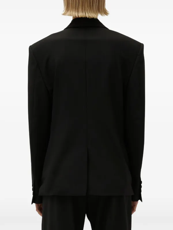 MSGM logo-tag Blazer | Black | FARFETCH JO