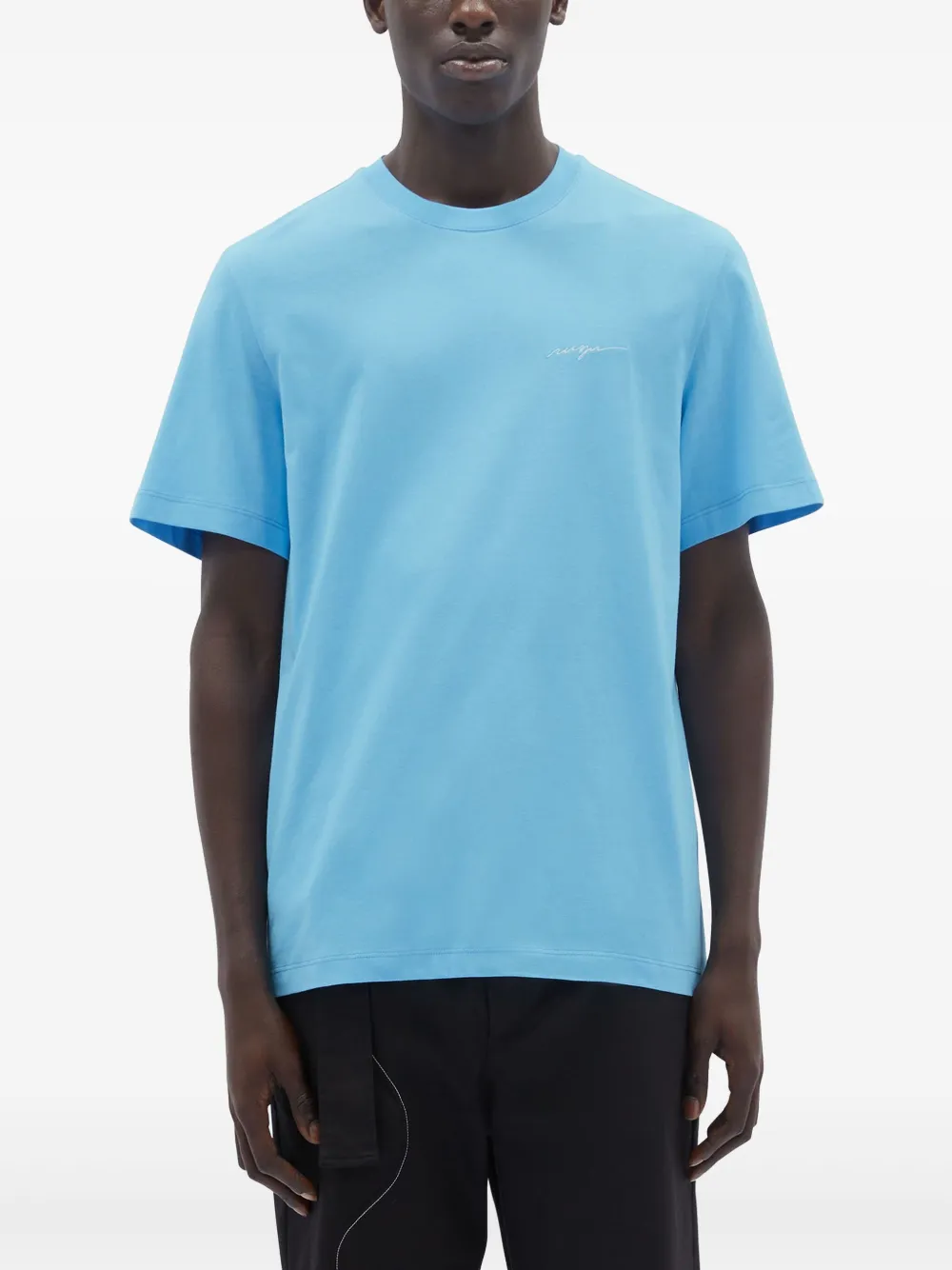 MSGM T-shirt met geborduurd logo - Blauw