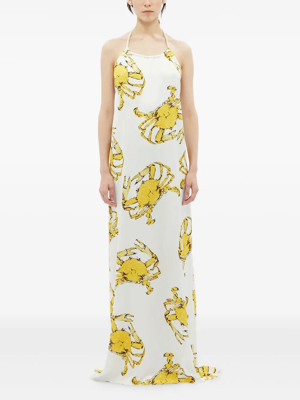 MSGM crab-print dress - Wit