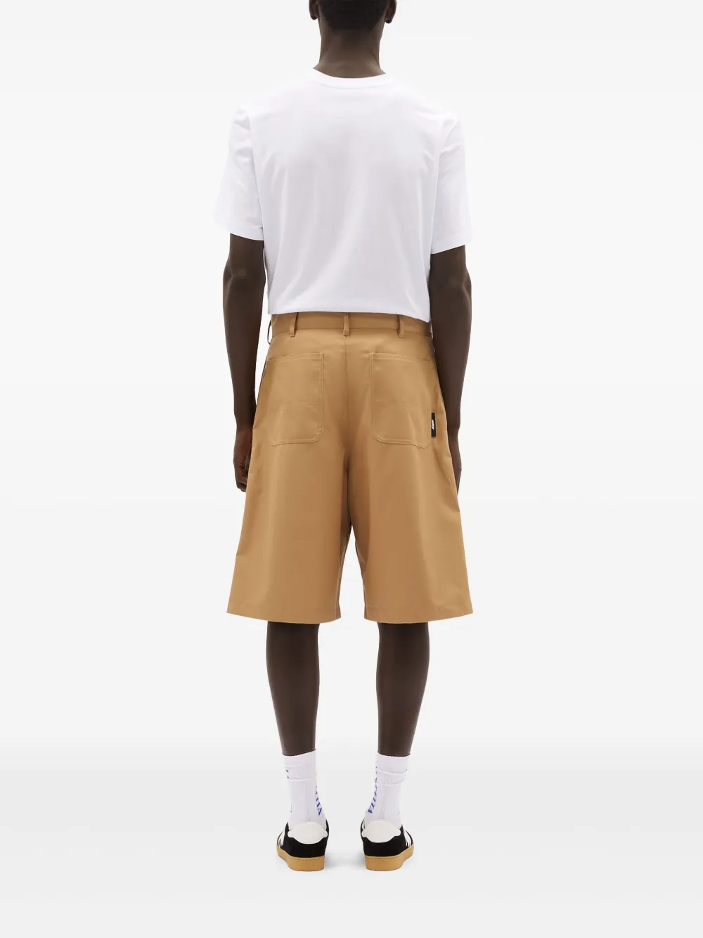 MSGM Shorts met contrasterende afwerking Beige