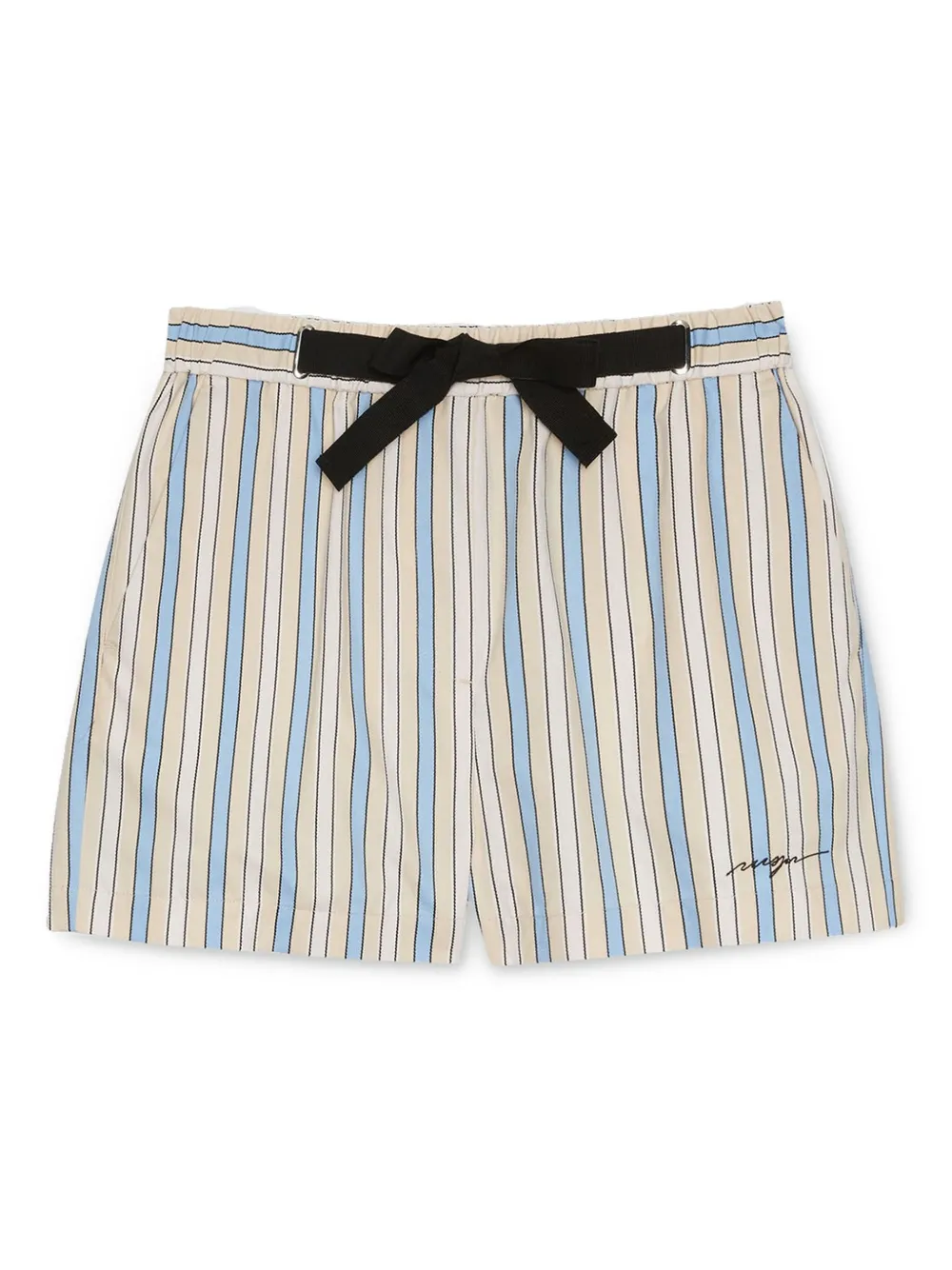 MSGM Gestreepte shorts Blauw