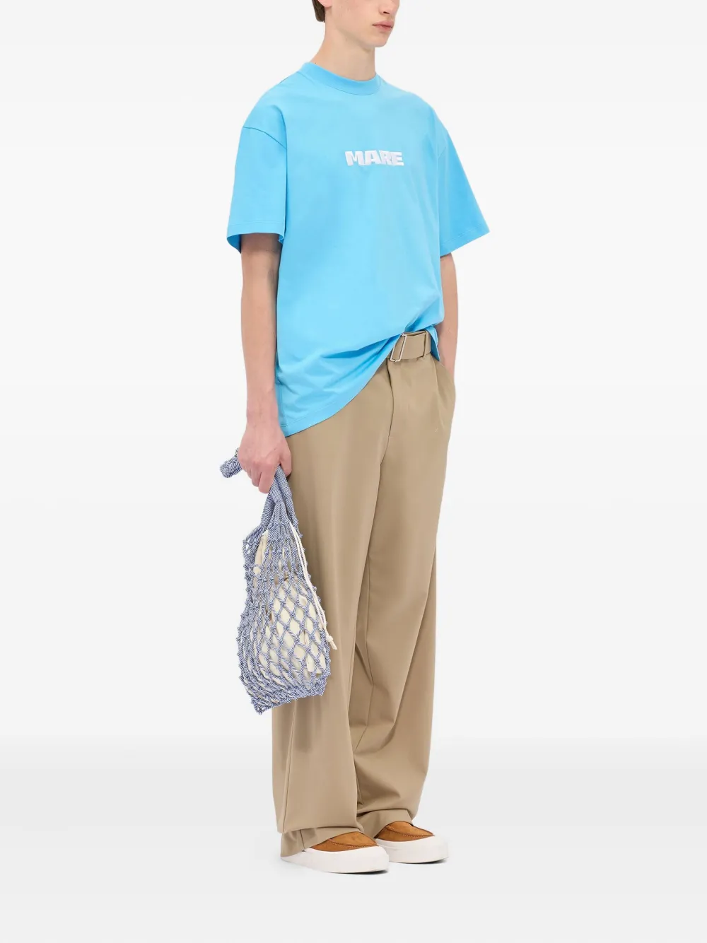 MSGM T-shirt met logo-applicatie - Blauw
