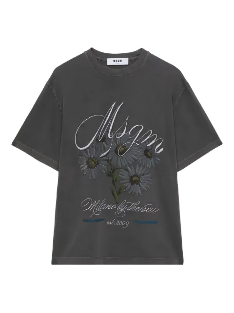 MSGM floral-print t-shirt