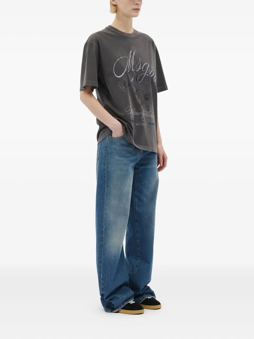 MSGM floral-print t-shirt | T-Shirts & Jersey Shirts | Image 2