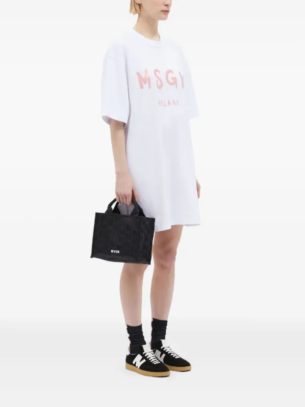 新品☆MSGM Tシャツ ワンピース MSGM Tシャツワンピース | ホワイト | FARFETCH JP