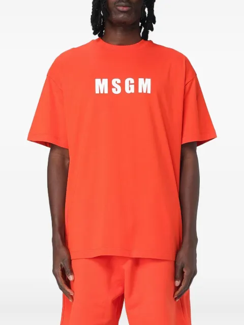 MSGM playera con logo estampado