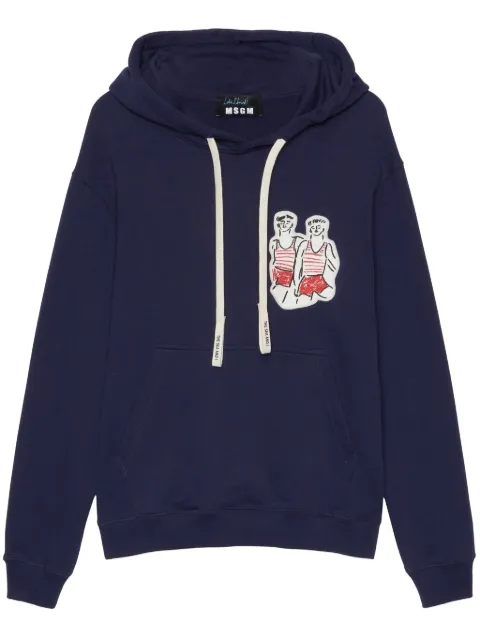 MSGM 패치 디테일 후디